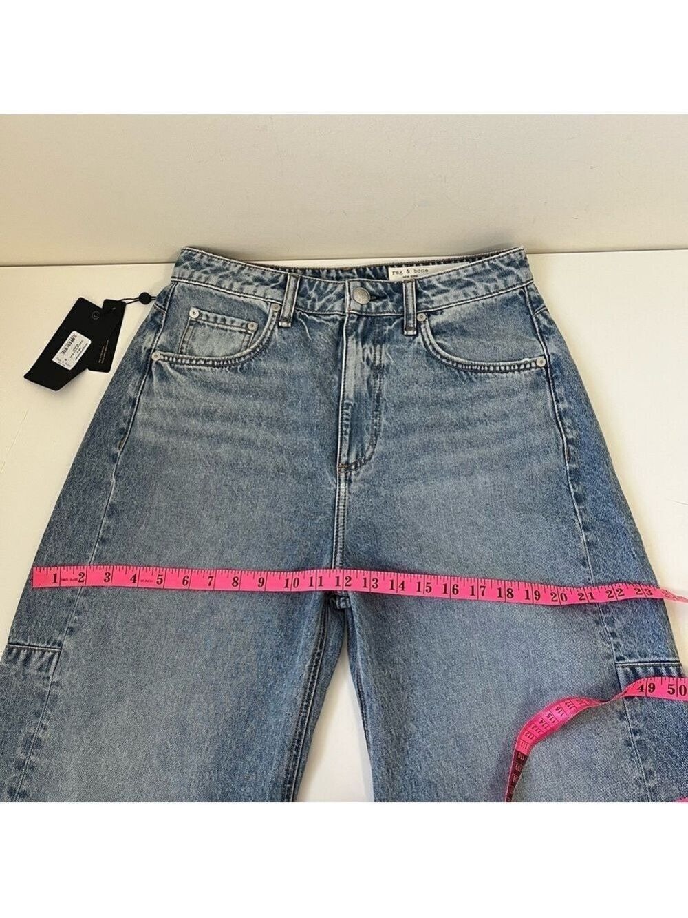 NWT rag & bone Charlie High-Rise Barrel Jeans Size 26 - Picture 12 of 13